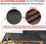 11'x13' Wood Gazebo Heavy Duty Outdoor Canopy Frame